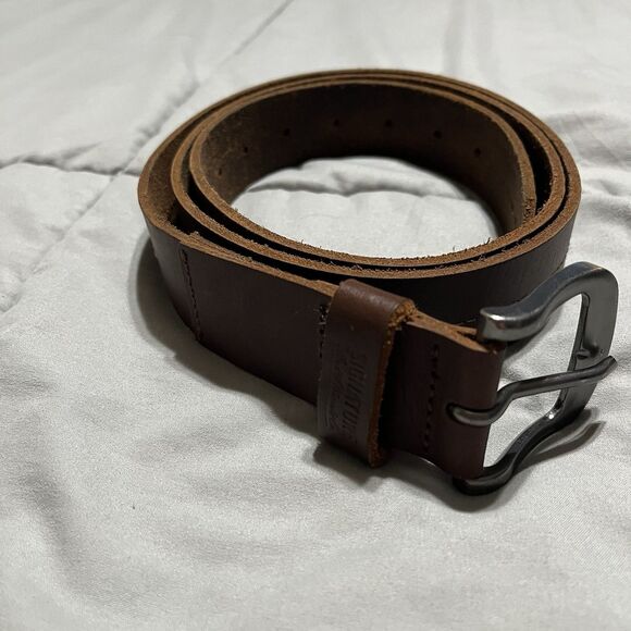 Levi Strauss & Co. Signature Men’s Leather Belt Size XL42 Brown - Picture 2 of 8